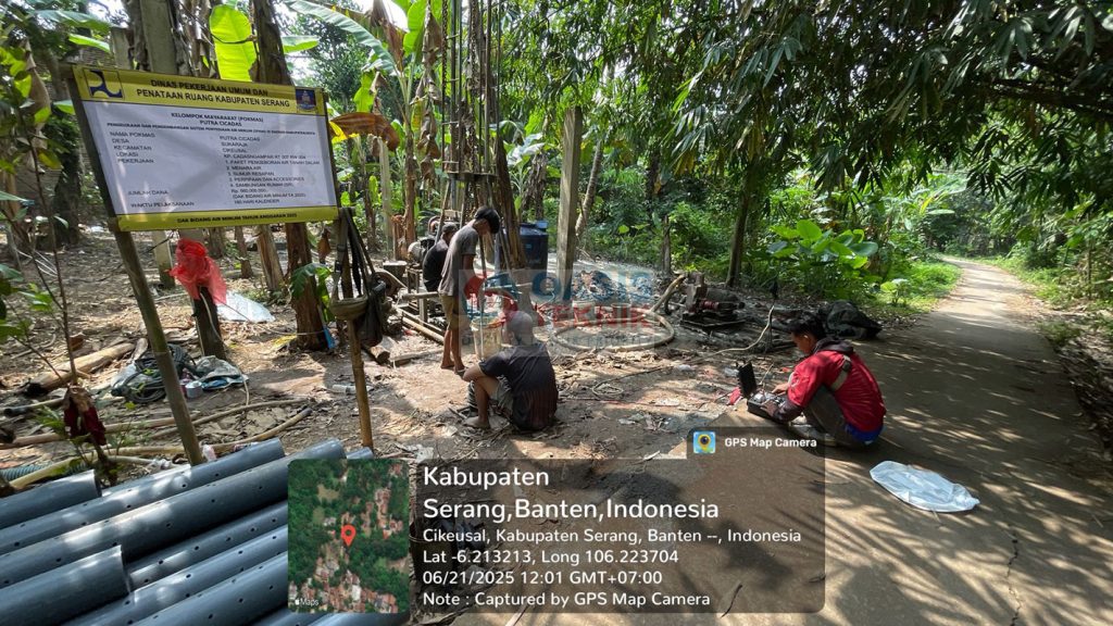 Proyek Sumur Bor Ds. Sukaraja Kec. Cikeusal Kab. Serang