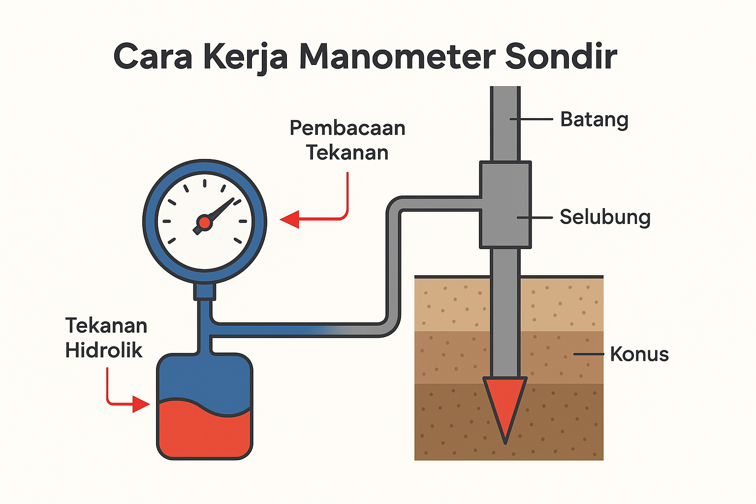 cara kerja manometer