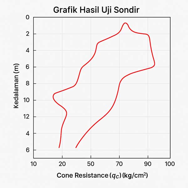 grafik sondir tanah
