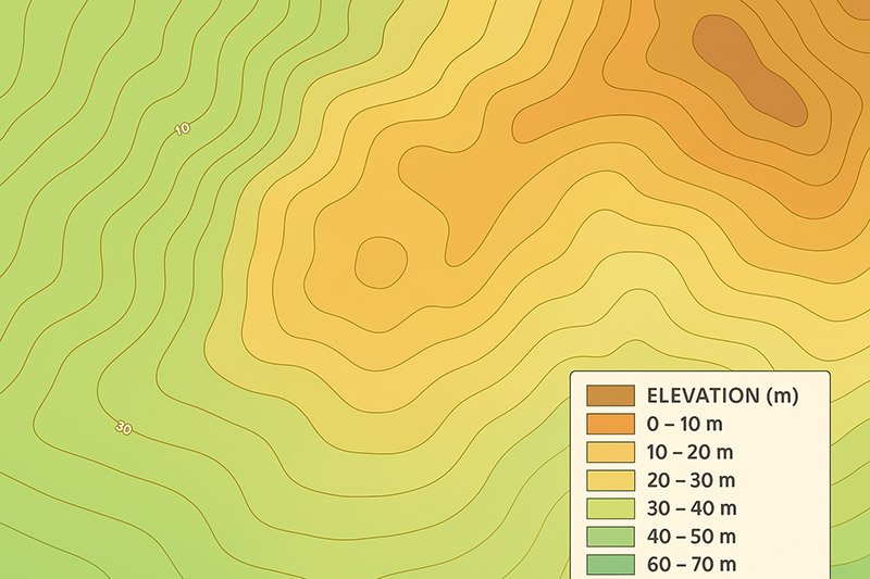analisis peta kontur topografi 