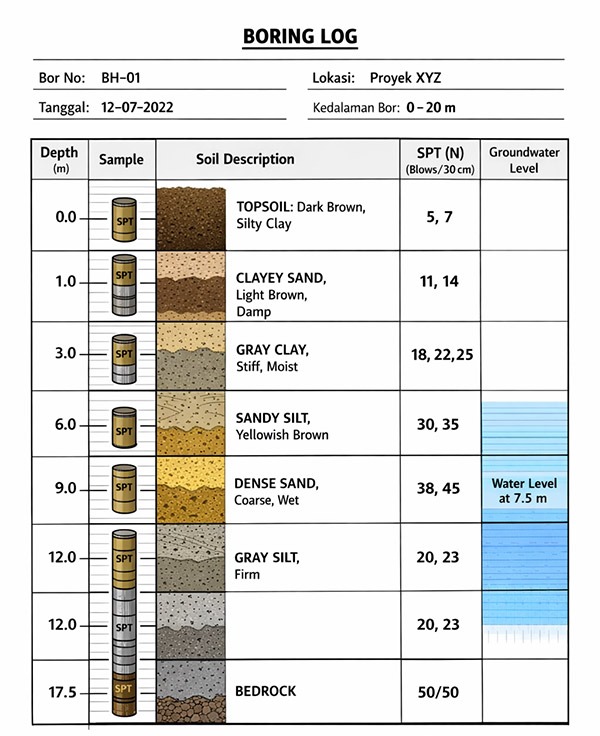 boring log