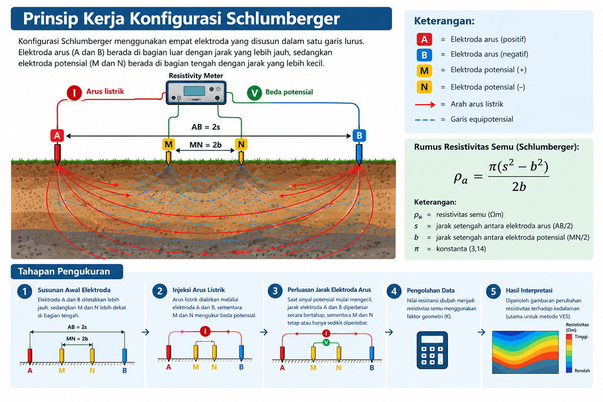 Konfigurasi Geolistrik Schlumberger